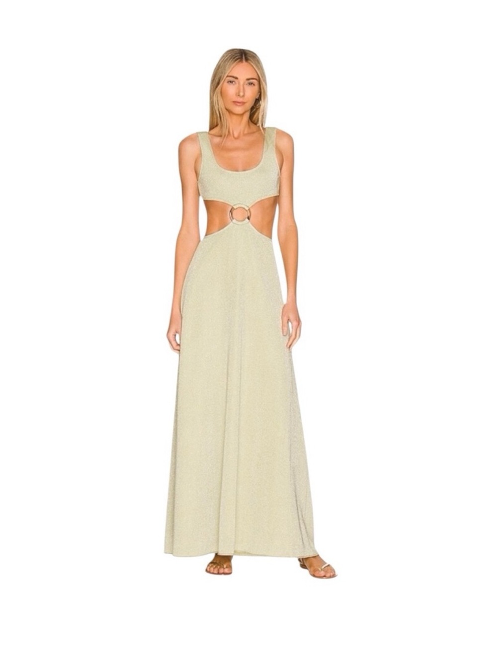 Montce jade sparkle Cutout Maxi Dress